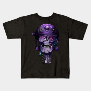 Retro Robo Skull Kids T-Shirt